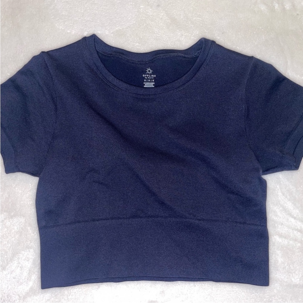 OFFLINE by aerie seamless cropped tee
